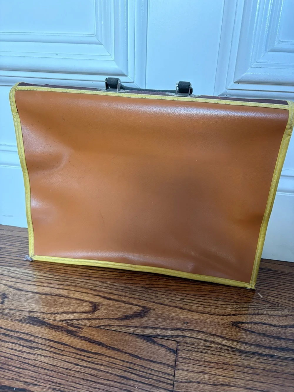 Vintage Brown and Tan Travel Briefcase - Classic Two-Tone Carry Case